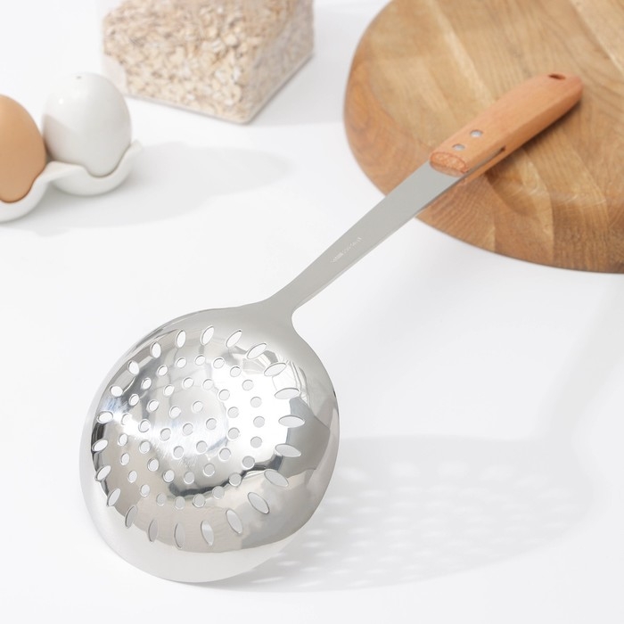 Шумовка &laquo;Эко&raquo;, 38,5&times;12 см, цвет серебряный