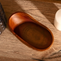 Тарелка 17х8х7 см, тиковое дерево