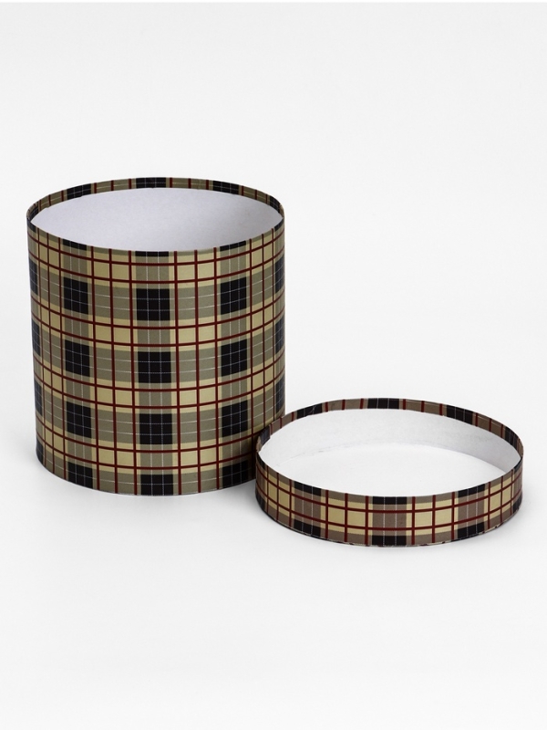 Шляпная коробка, Шотландская клетка , 20 х 20 см Шляпная коробка, Шотландская клетка , 20 х 20 см