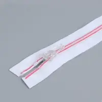 Молния &laquo;Спираль&raquo;, №5, разъёмная, замок автомат, 40 см, белая, розовая