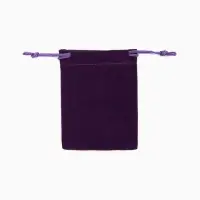 Мешочек бархатный, 7&times;9 см, фиолетовый