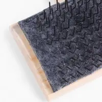 Щетка-пуходёрка деревянная ZOONIK &laquo;Кавказец&raquo; полукруглая, 100&times;55 см