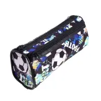 Пенал-тубус школьный Calligrata &laquo;Футбол&raquo;, на молнии, 2 отделения, МИКС