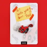 Значок деревянный &laquo;Mr. Pool&raquo;, 3,4 х 3,7 см