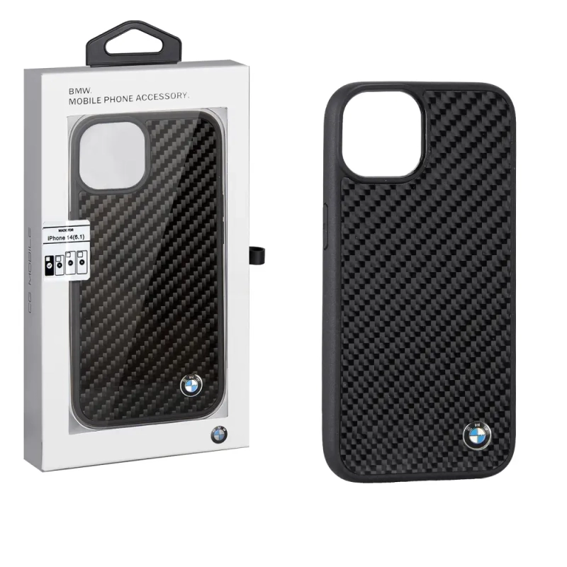 Чехол iPh 14 BMW Carbbon