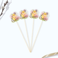 Топпер деревянный для украшения кулича &laquo;Цыплёнок&raquo; на пасху, 6.2&times;6.2 см