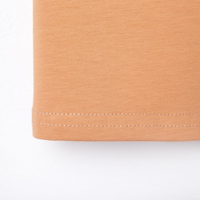 Футболка детская MINAKU:Basic line kids цвет песочный, рост 110