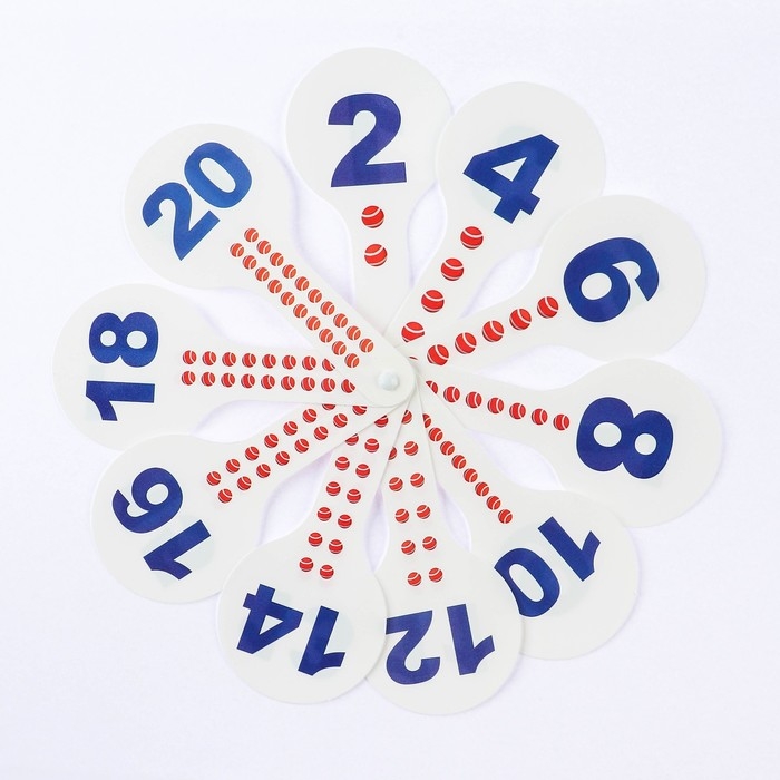 Веер-касса, цифры от 1 до 20 прямой и обратный счет Веер-касса, цифры от 1 до 20 прямой и обратный счет "Смешарики", гибкие, пакет с европодвесом