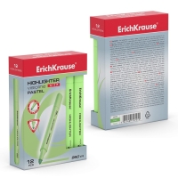 Маркер текстовыделитель ErichKrause Visioline V-17 Pastel, 0.6-4.5 мм, чернила на водной основе, зелёный