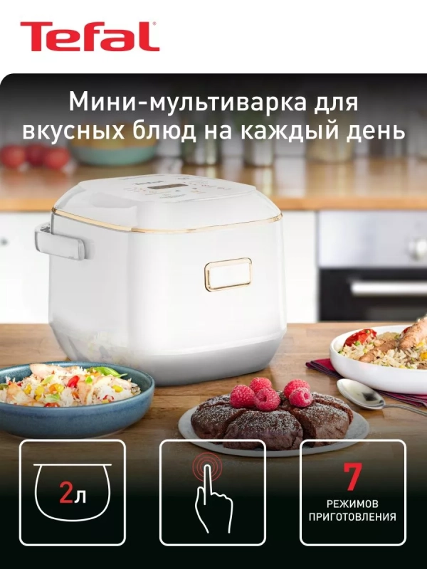 Мультиварка RK601132 Mini со сферической чашей и 7 режимами