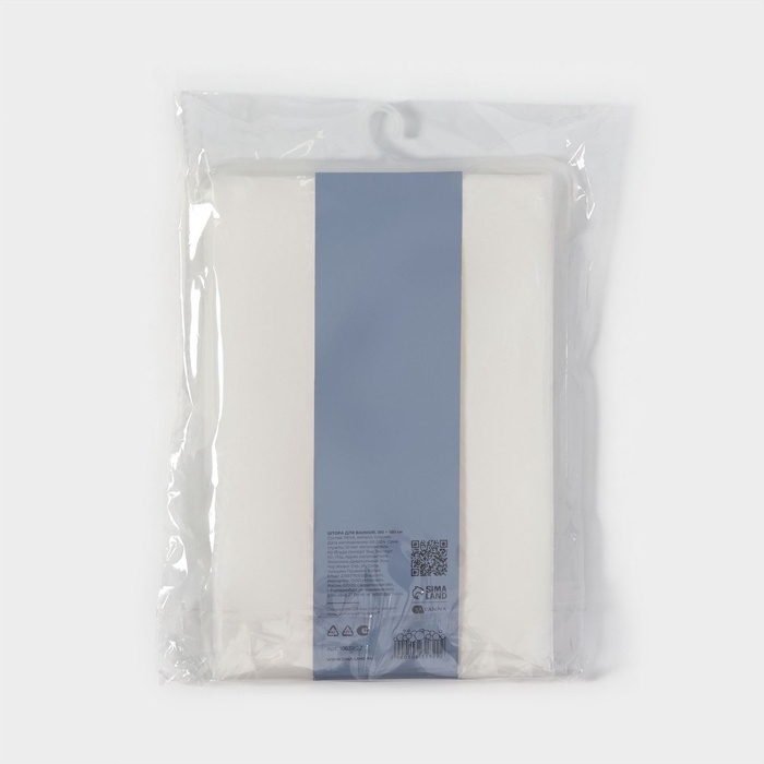 Штора для ванной &laquo;Осень&raquo;, с люверсами, с утяжелителями, PEVA, 180&times;180 см, белая