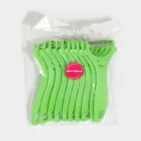 Овощечистка Доляна &laquo;Смайлик&raquo;, 15 см, зелёная