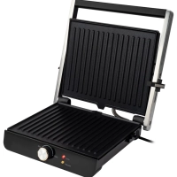 Электрогриль HYG-1043 1800Вт черный, серебристый