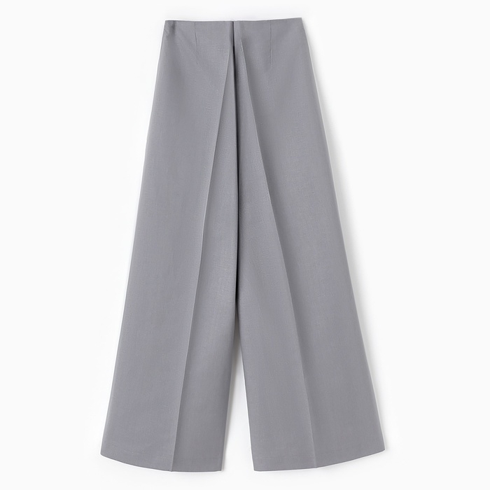 Брюки женские палаццо MINAKU: MINAKU: Safari цвет серый, размер 44