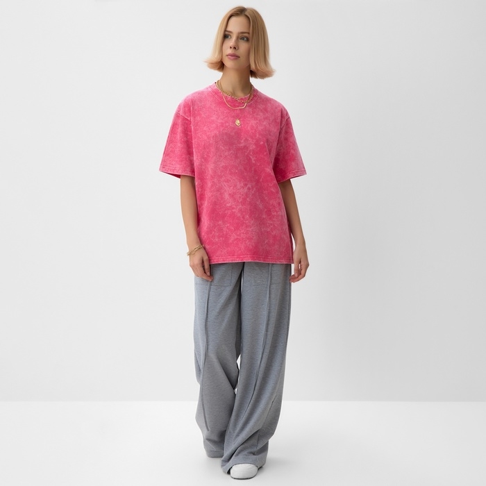 Футболка женская MINAKU, цв.розовый, р-р 50-52 Футболка женская MINAKU, цв.розовый, р-р 50-52