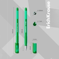Ручка гелевая ErichKrause. G-Tone, зелёный стержень, узел 0.5 мм