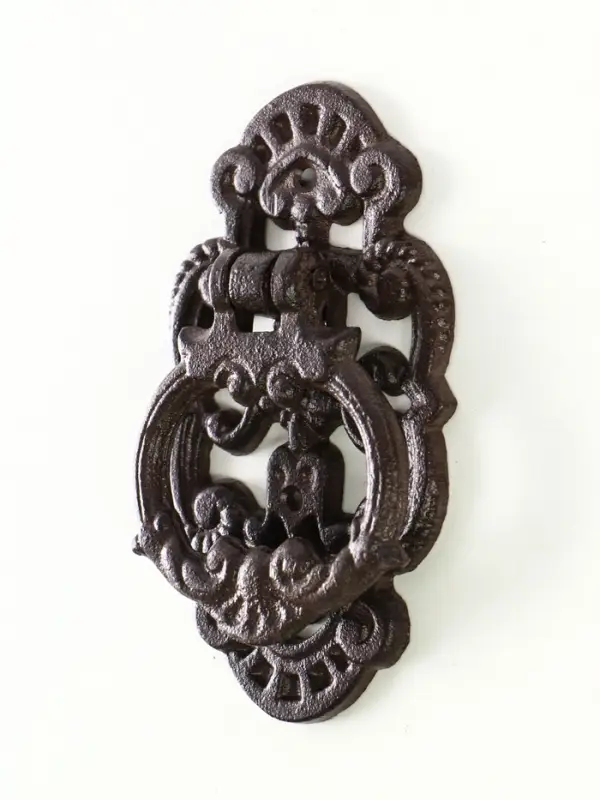 Ручка дверная чугун "Цветочная" 9,5х3,5х17,5 см