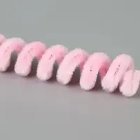 Синельная проволока, набор 100 шт, размер 1 шт 30х0,8 см, цвет розовый