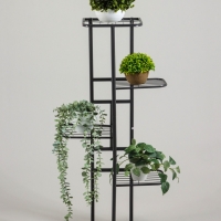 Подставка для цветов Greengo, 5 полок, 44 &times; 22 &times; 95 см, напольная, металл, тёмно-серая