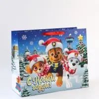 Пакет подарочный &laquo;С Новым годом!&raquo;, Щенячий патруль,  XL 40 &times; 49 &times; 19 см