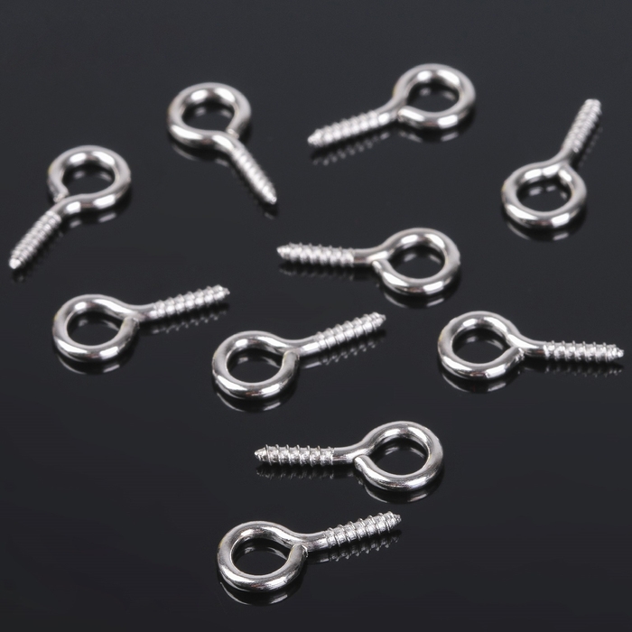 Держатель для кулона винтовой СМ-936, (набор 10 шт.) 1,4×0,7×0,15 см, цвет серебро Держатель для кулона винтовой СМ-936, (набор 10 шт.) 1,4×0,7×0,15 см, цвет серебро