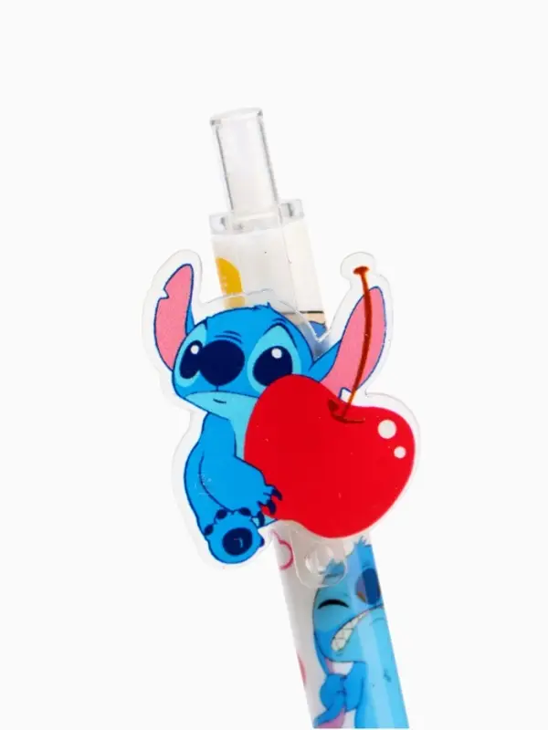 Ручка автоматическая "Стич", МИКС ,синяя паста 0.5 мм