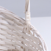 Корзина 25х25х5х13,5х30см, ива, белая