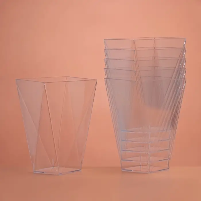 Форма пластиковая одноразовая для фуршета &laquo;Рубин&raquo;, 130 мл, прозрачная