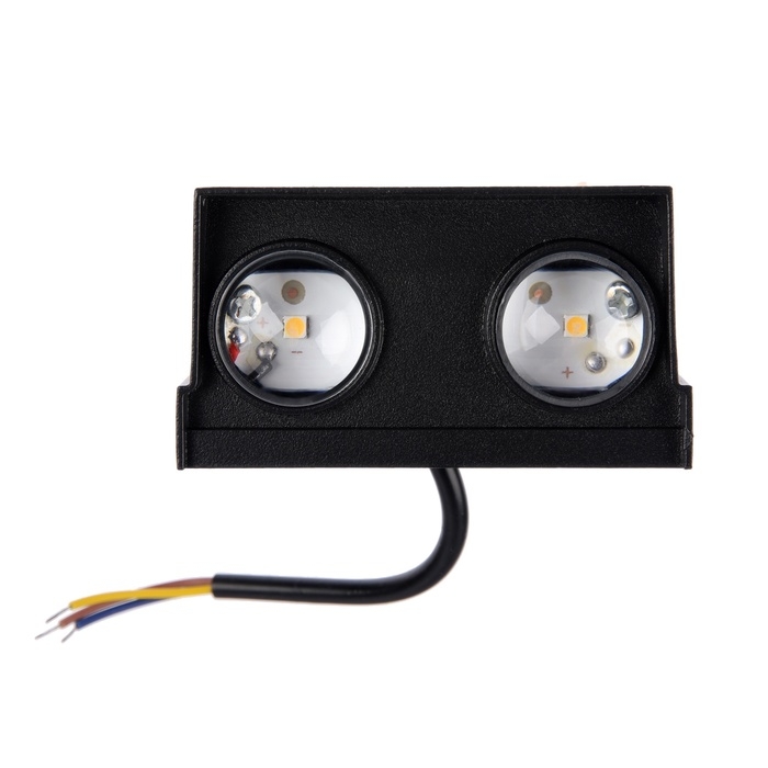 Светильник фасадный &laquo;Каскад&raquo;, FSD-094, 2 Вт, 3000К, 2 луча, IP65, 220 В, металл, черный