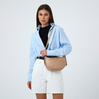 Сумка женская на молнии, цвет бежевый Сумка женская на молнии, цвет бежевый