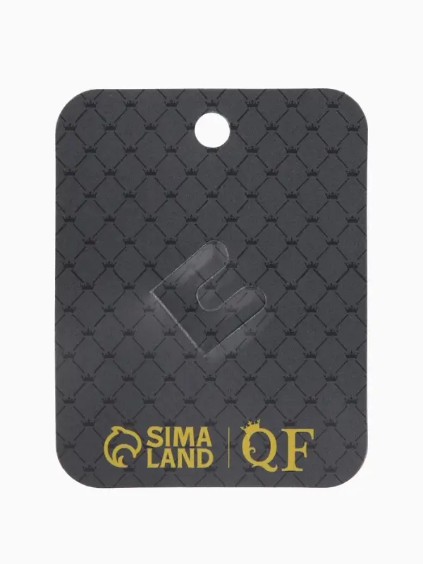 Зажим для кардигана "Ажур", бутон, цвет бело-золотой в золоте