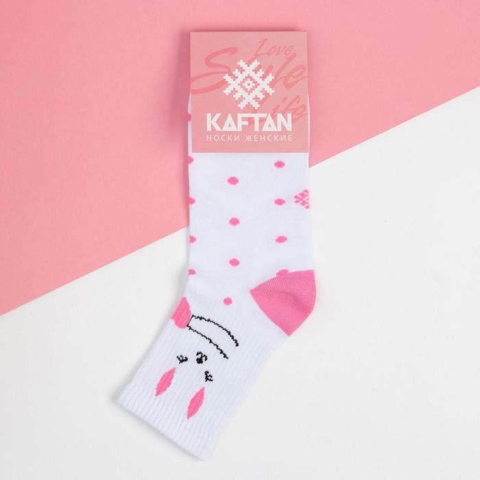 Носки женские новогодние "Зайчик", размер 36-40