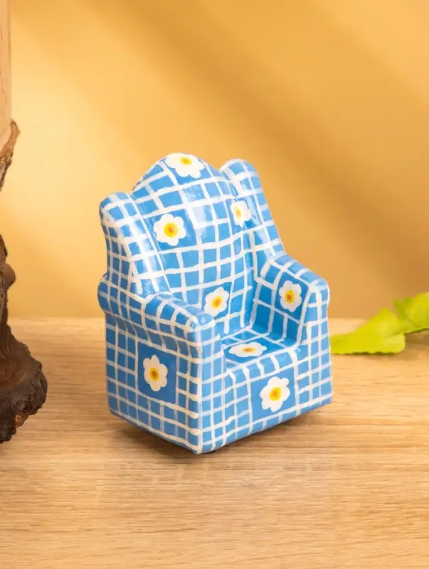 Сувенир &laquo;Кресло с ромашками&raquo;, 8.5&times;5.5&times;4.5 см, дерево