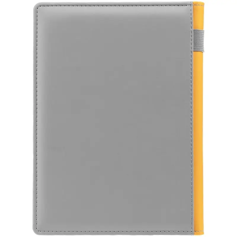 Ежедневник Spain Shall, недатированный, серый с желтым