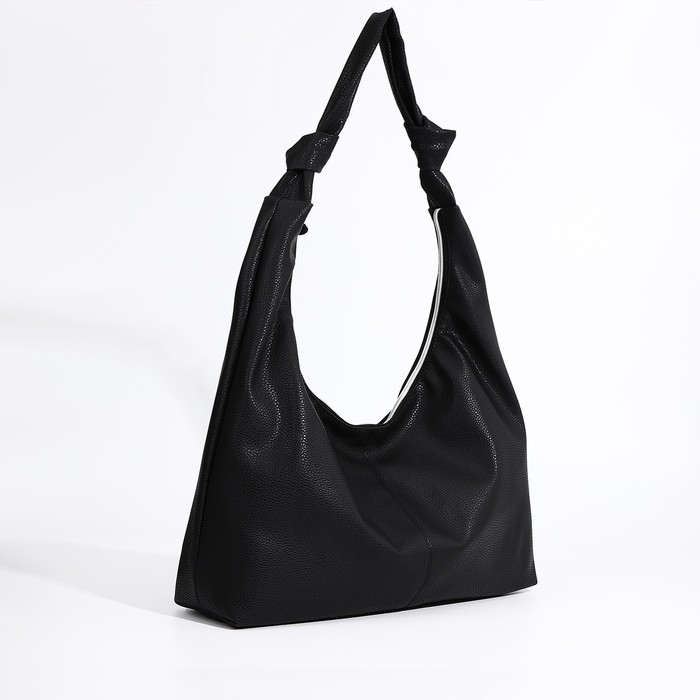 Сумка-шопер женская, наружный карман, цвет чёрный Сумка-шопер женская, наружный карман, цвет чёрный