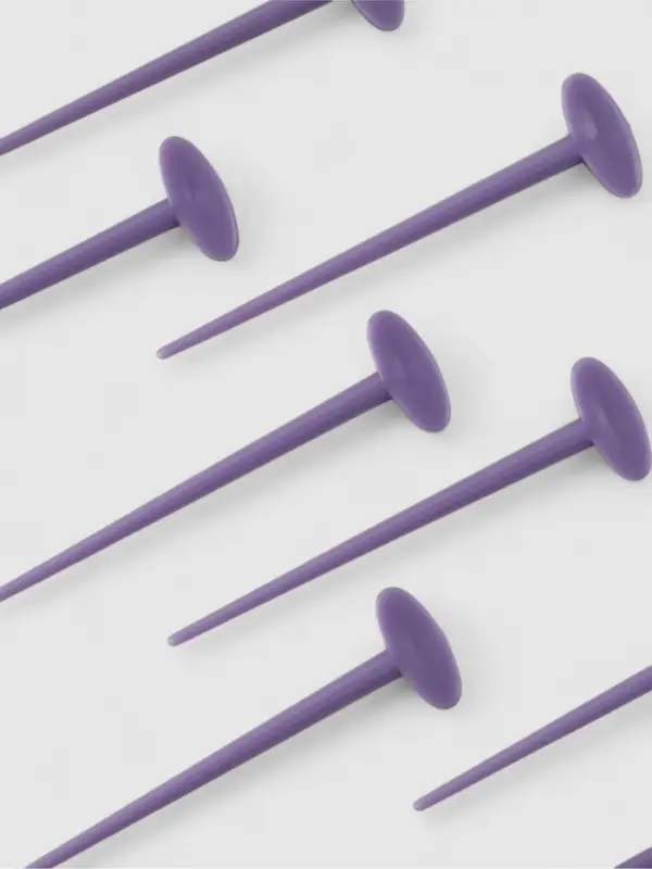 Игла намёточная для вязания, 5 см, набор 20 шт., фиолетовая