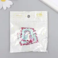 Декор для творчества акрил "Единорог в розах" 0,2х3,5х3,5 см