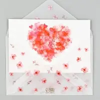 Открытка с конвертом и наклейкой &laquo;Мамочке&raquo;, тиснение, 11 х 16 см