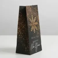 Пакет без ручек &laquo;Золото&raquo;, 10 х 19,5 х 7 см