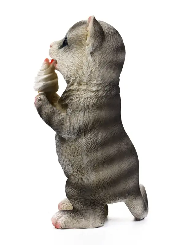 Садовая фигура 19 х 11 х 7 см "Котенок с пироженкой"