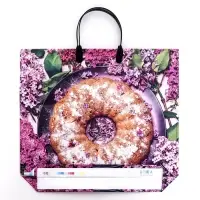 Пакет "Сладкий аромат", полиэтиленовый с пластиковой ручкой, 37 х 33,5 см, 90 мкм