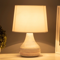 Настольная лампа "Аннабель" 1х15Вт Е14 белый голубой 23х23х33см