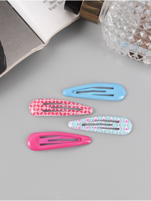 Невидимка для волос Невидимка для волос "Флора" (набор 8 шт) весна, 5 см, микс