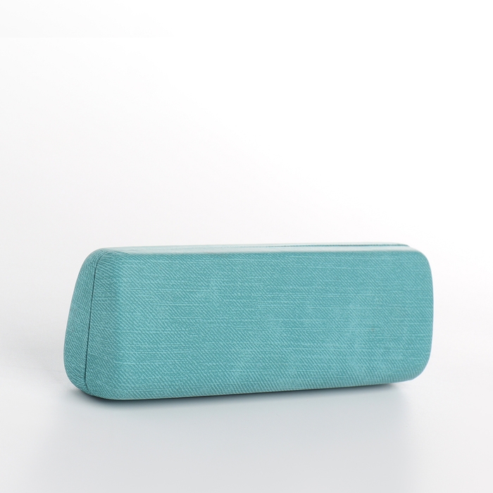 Футляр для очков на хлопушке, длина 15 см, цвет бирюзовый