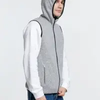 Жилет с капюшоном унисекс Gotland, серый, размер S