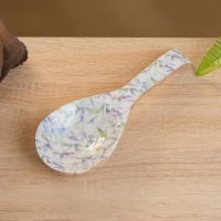 Подставка под ложку "Оттенки сирени" дерево манго 25,5х9х3,8 см