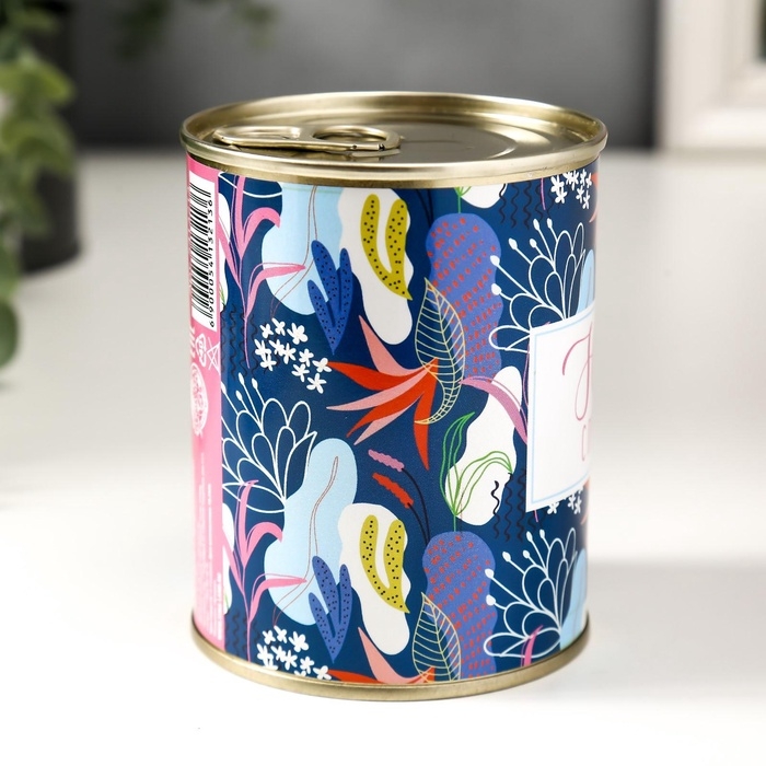 Подарочные носки в банке &laquo;С предсказанием&raquo;, (внутри носки женские, цвет белый)