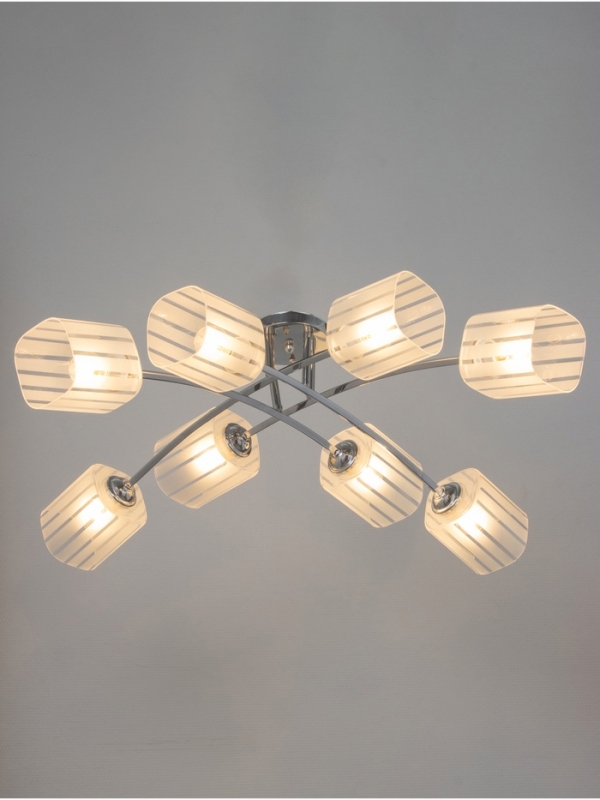 Люстра 6591182/8 E27 40Вт хром 90х90х21 см BayerLux