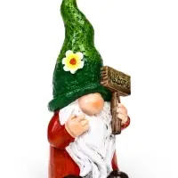 Садовая фигура 10 х 10 х 27 см  "Гном Welcome"