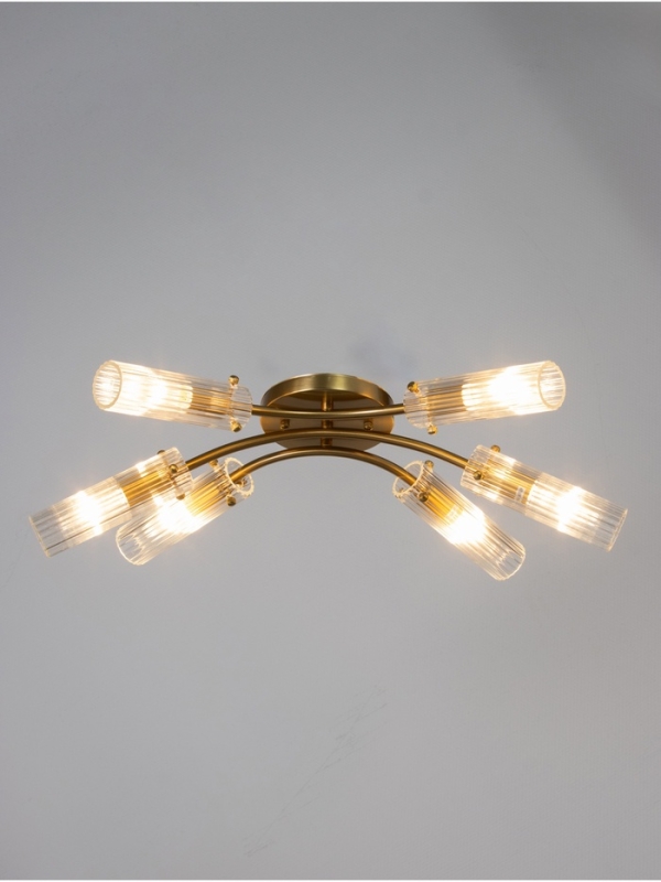 Люстра "Рико" 6х40Вт Е27 бронза 60х40х20см